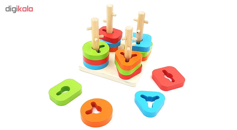 بازی آموزشی مونته سوری اشکال مدل Four Columns