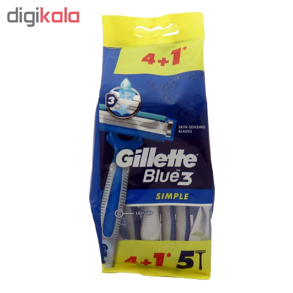 خود تراش ‏ژیلت مدل Blue 3 بسته 5 عددی
