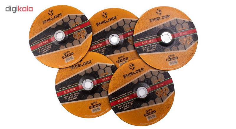 صفحه سنگ برش شیلدر مدل SH2304-5 مجموعه 5 عددی