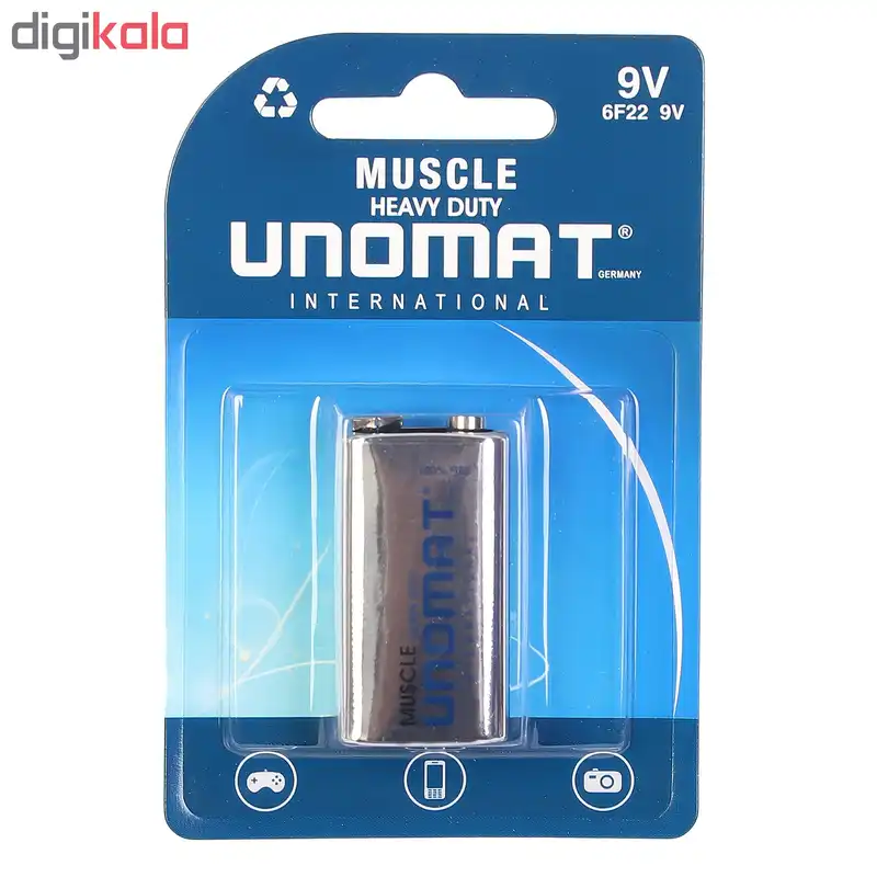 باتری کتابی یونومات مدل Muscle 6F22