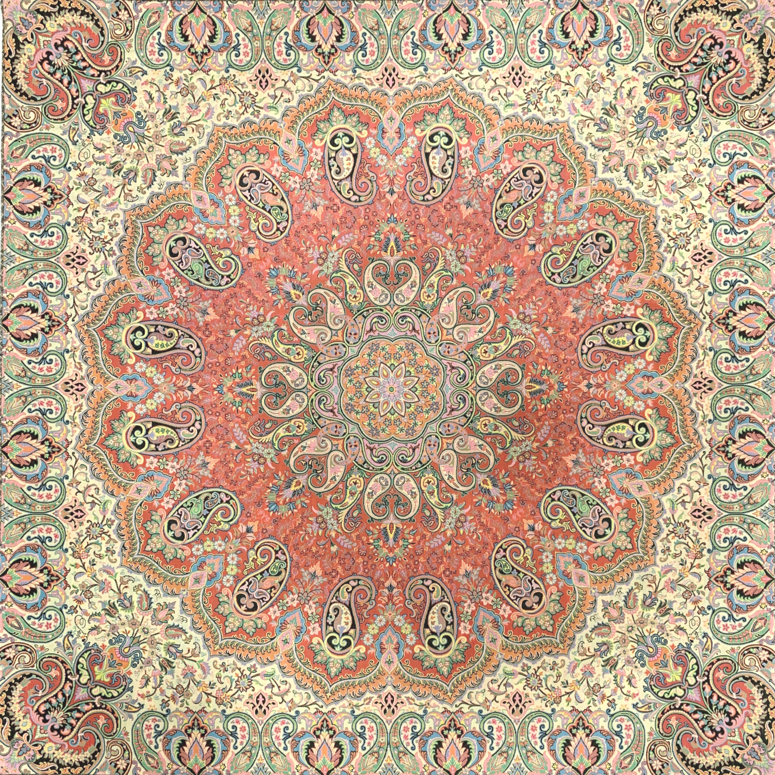 رومیزی ترمه ابریشم کد 7641