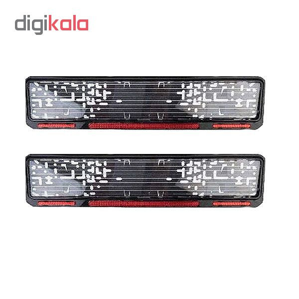 قاب پلاک خودرو مدل dan201 بسته دو عددی