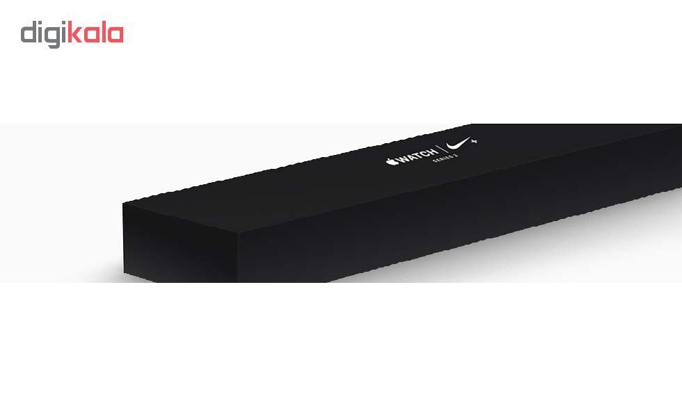 ساعت هوشمند اپل واچ سری 3 مدل  38mm Aluminum Case with Anthracite/Black Nike Sport Silicon Band -  - 6
