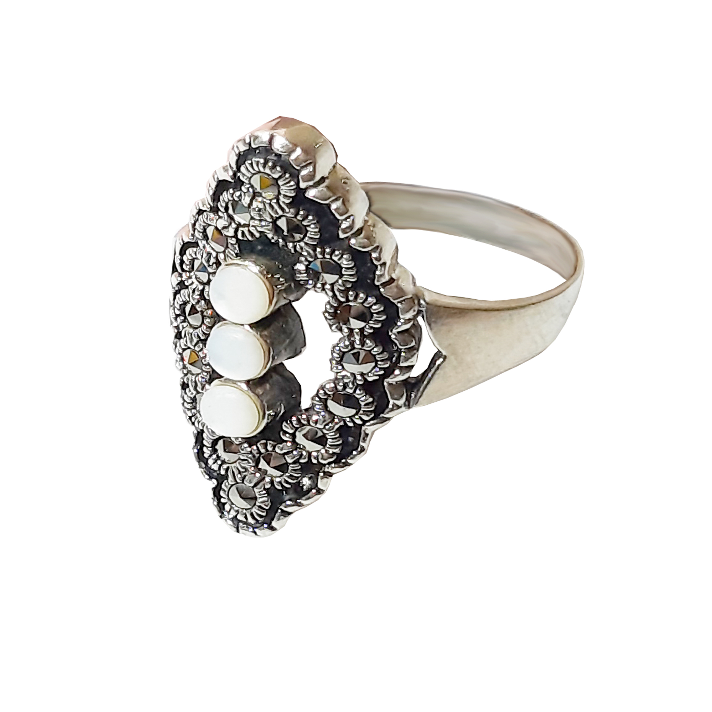 انگشتر نقره زنانه کد 2034