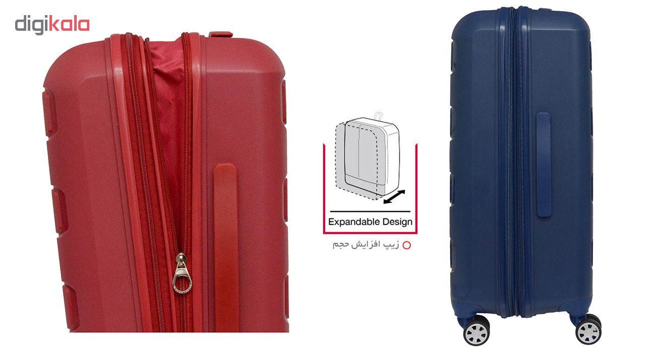 چمدان تراول کار مدل PP 700383 - 01 سایز متوسط