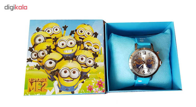 ساعت مچی عقربه ای پسرانه طرح مینیون کد E-smi1