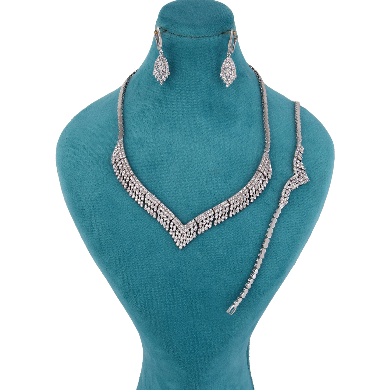 نیم ست نقره زنانه مد و کلاس کد MC-233