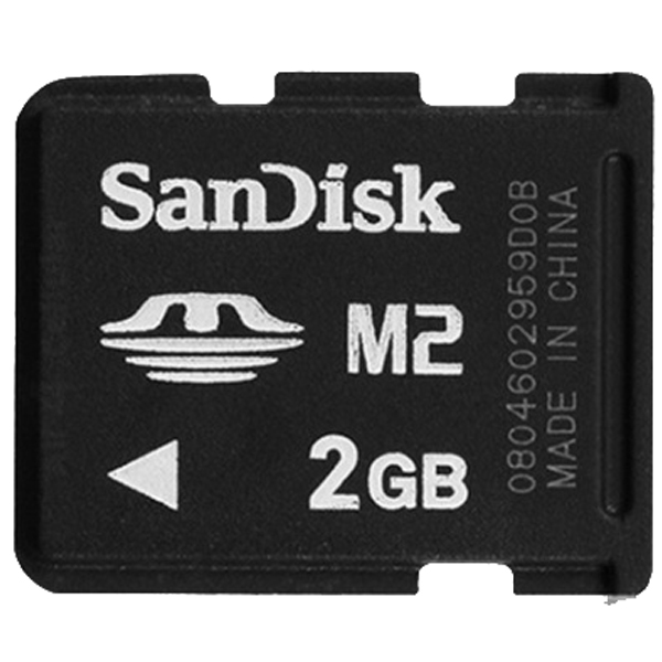 کارت حافظه M2 سن دیسک مدل HX کلاس 2 استاندارد HG سرعت 20MBps ظرفیت 2 گیگابایت