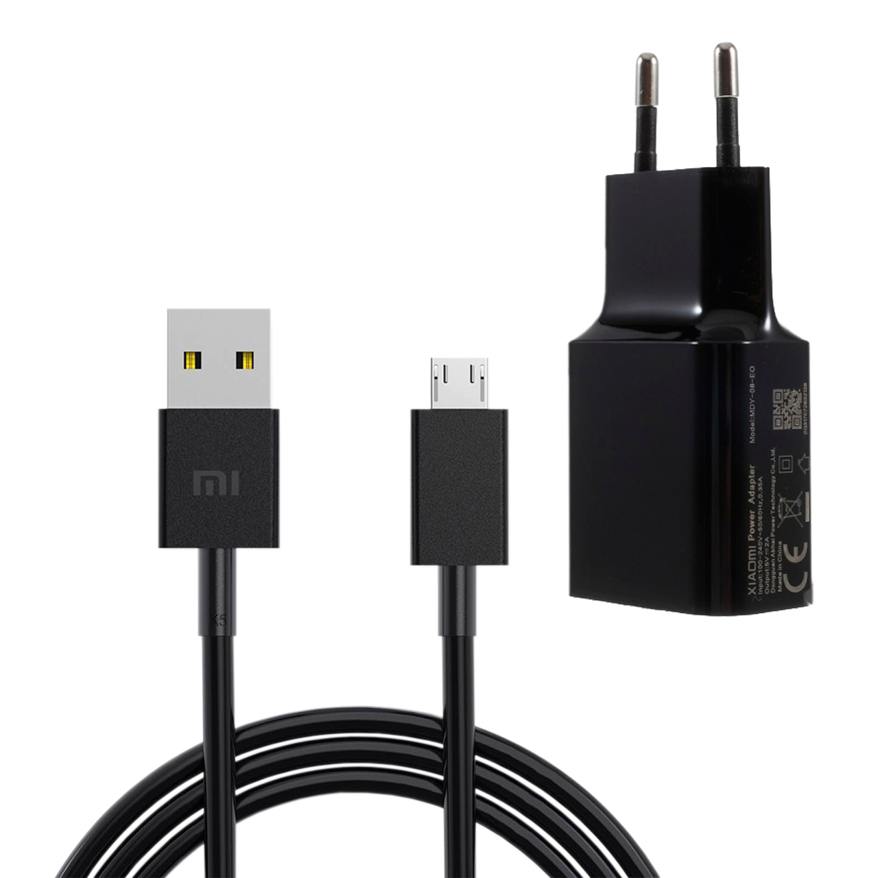 شارژر دیواری مدل Mi-1001 به همراه کابل تبدیل MicroUSB