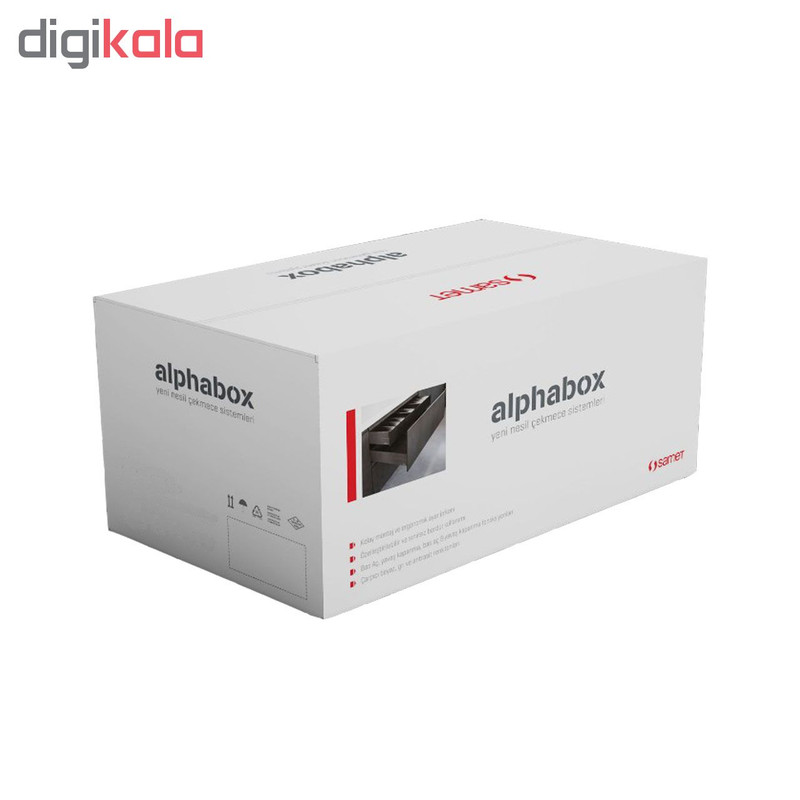 ریل کشو فشاری-آرام بند صامت مدل Alphabox AFG50 سایز 50 سانتیمتری بسته 2 عددی