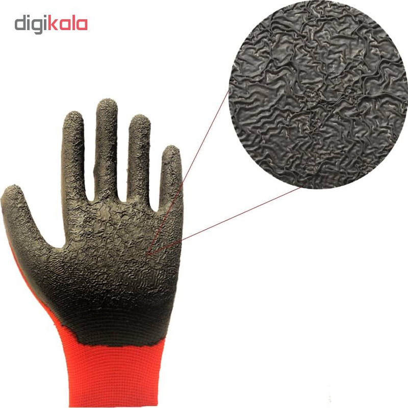 دستگش ایمنی مدل G13L بسته 6 عددی