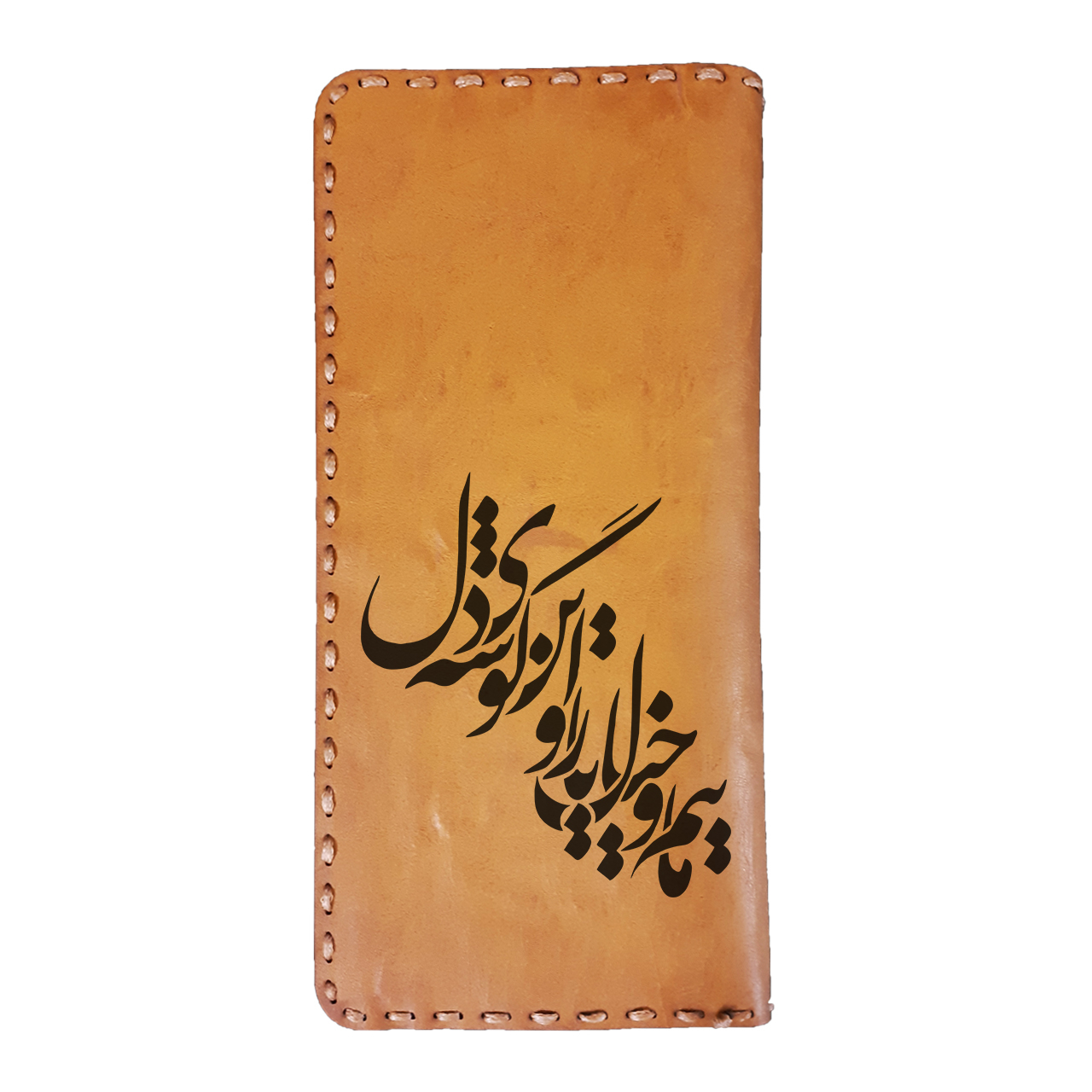 کیف پول مردانه طرح شعر فارسی مدل LEATH11