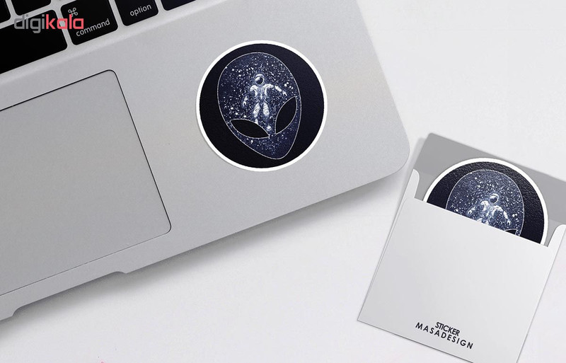 استیکر لپ تاپ ماسا دیزاین طرح آدم فضایی مدل STK33