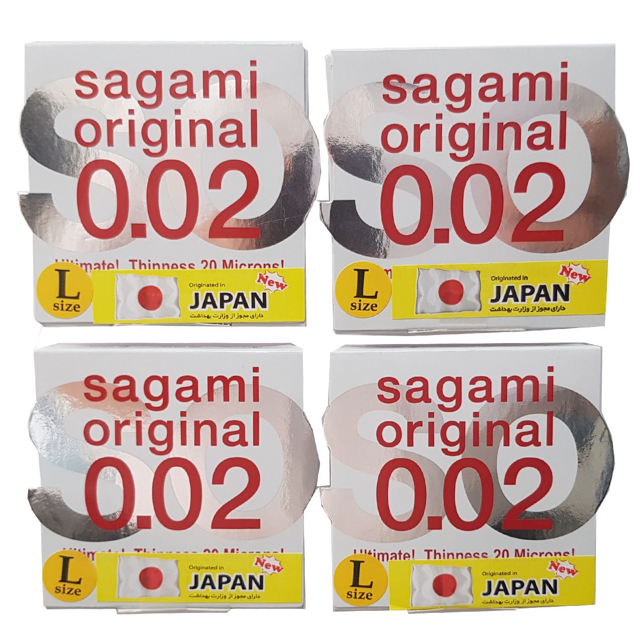 کاندوم ساگامی مدل لارج بسته 4 عددی -  - 1