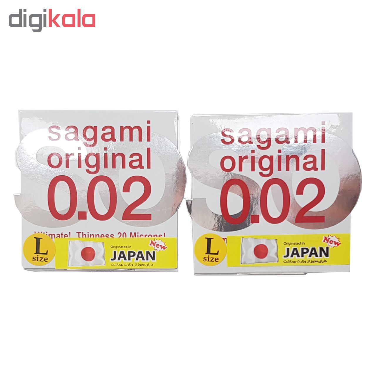 کاندوم ساگامی مدل لارج بسته 2 عددی -  - 2