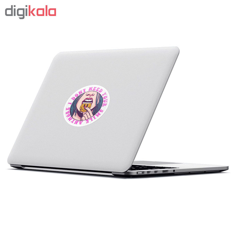 استیکر لپ تاپ ماسا دیزاین طرح خنده مدل STK68