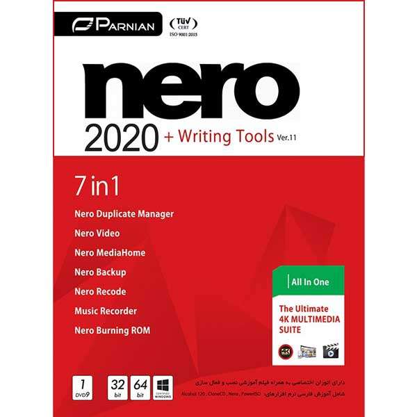 نرم افزار Nero 2020 + Writing Tools نشر پرنیان نرم افزار Nero 2020 + Writing Tools نشر پرنیان