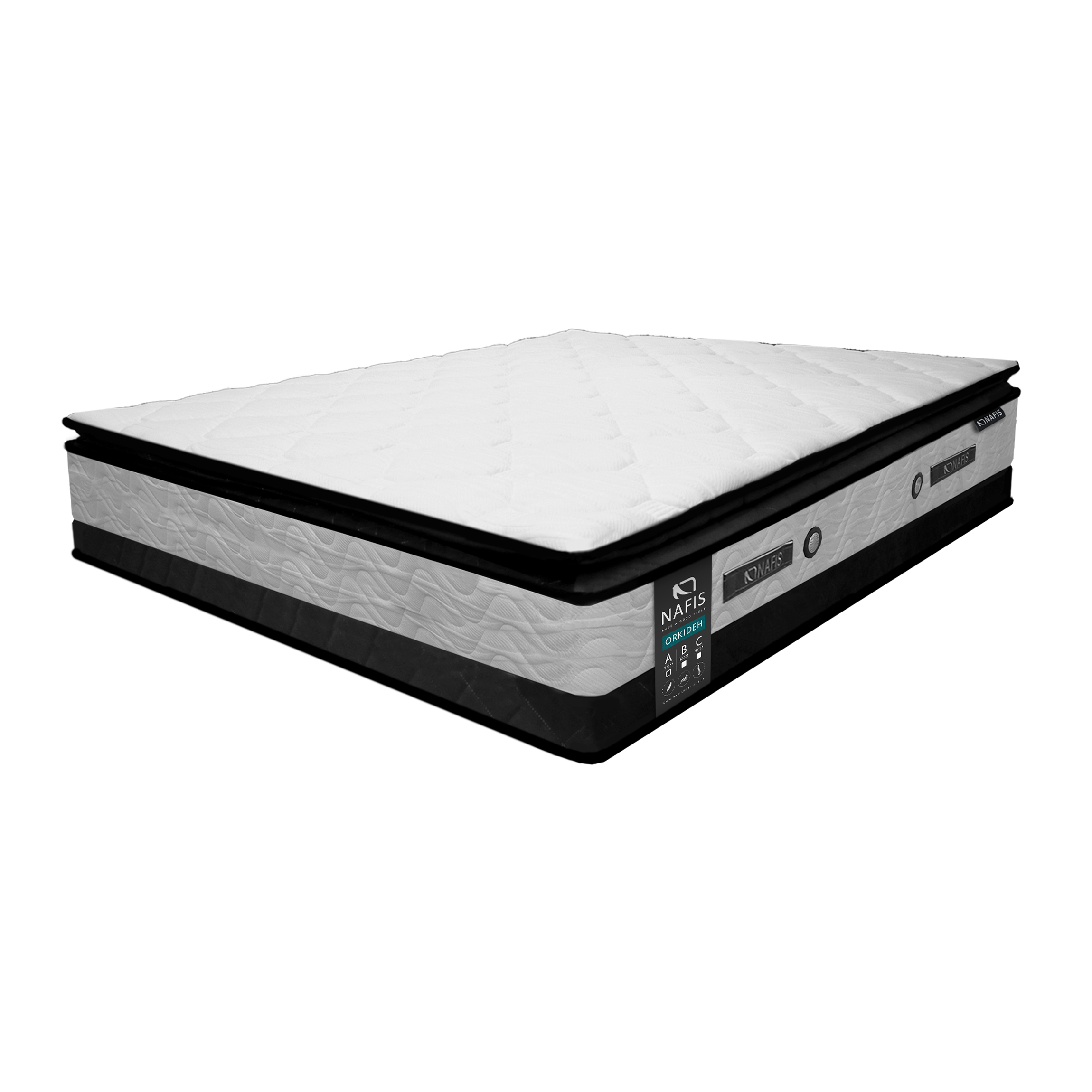 تشک نفیس مدل ارکیده A دو نفره سایز 180 × 200 سانتی متر