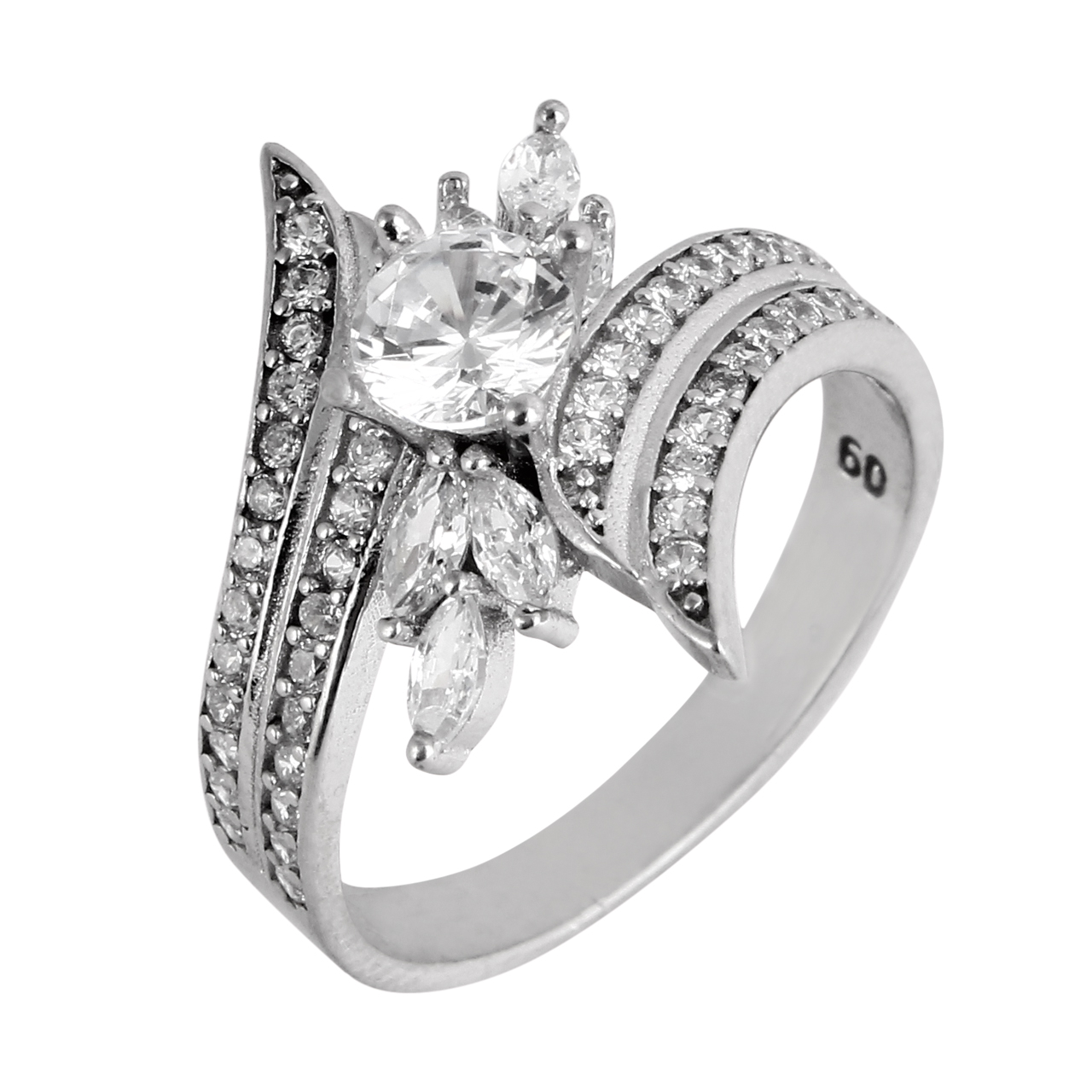 انگشتر نقره زنانه مد و کلاس کد 180448