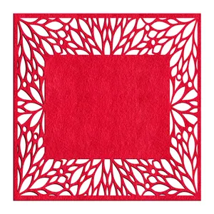 زیر بشفابی طرح گلبرگ کد 101 بسته ۶ عددی