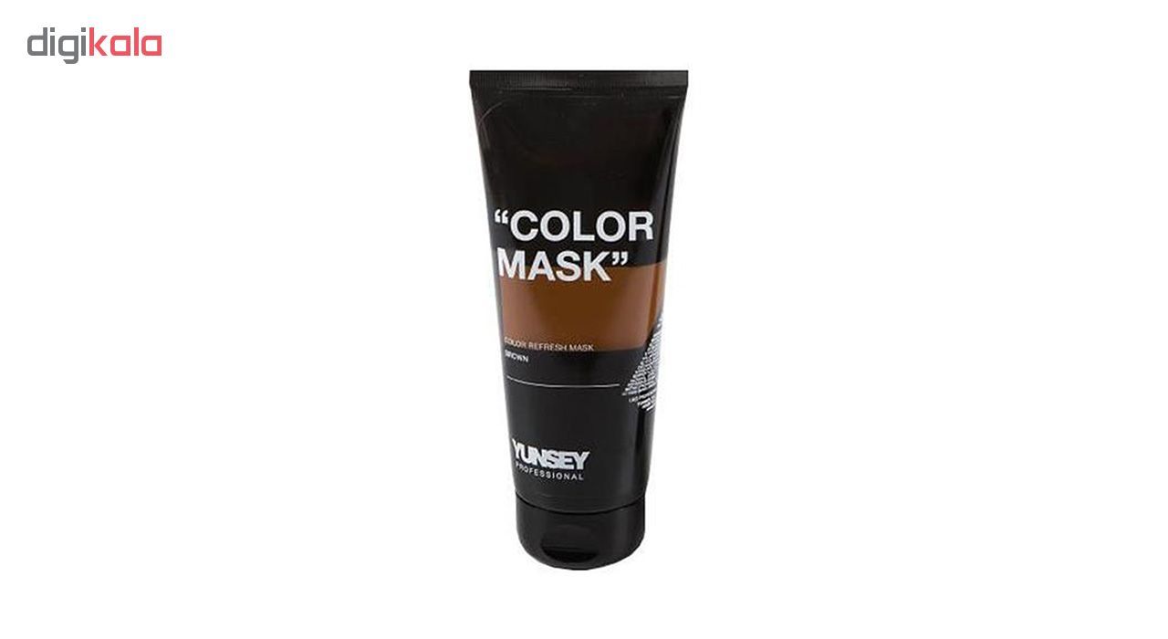 ماسک مو رنگساژ یانسی حجم 200 میلی لیتر کد 06 رنگ قهوه ای -  - 2