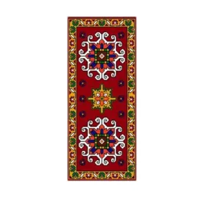 نخ و نقشه تابلو فرش طرح کوسن دوگل کد ۰۱