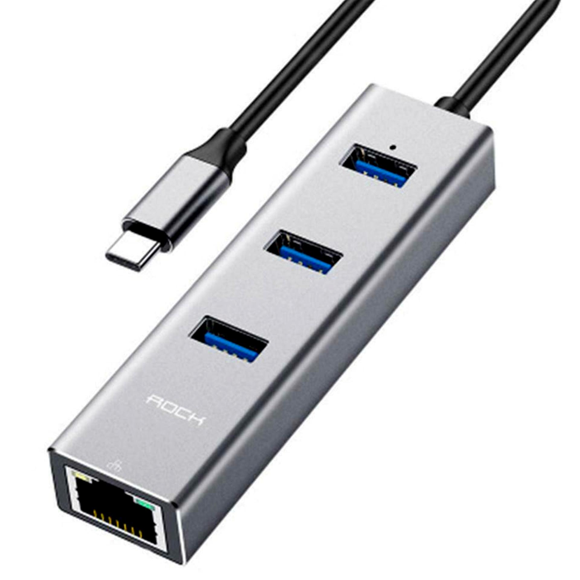 هاب 4 پورت USB-C راک مدل RCB0658