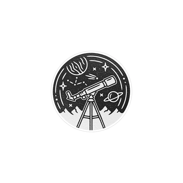 استیکر لپ تاپ ماسا دیزاین طرح تلسکوپ مدل STK98