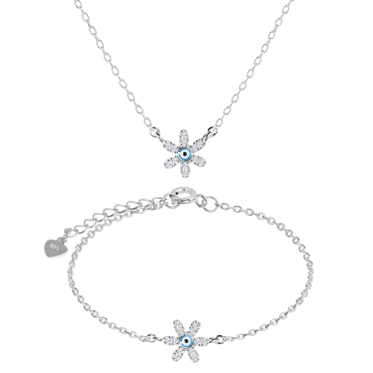 نیم ست نقره زنانه اقلیمه کد NN408