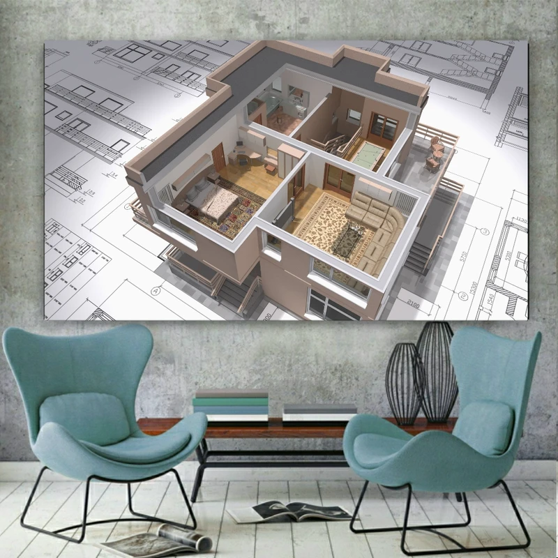  تابلو شاسی طرح مهندسی ساختمان مدل SDT1818