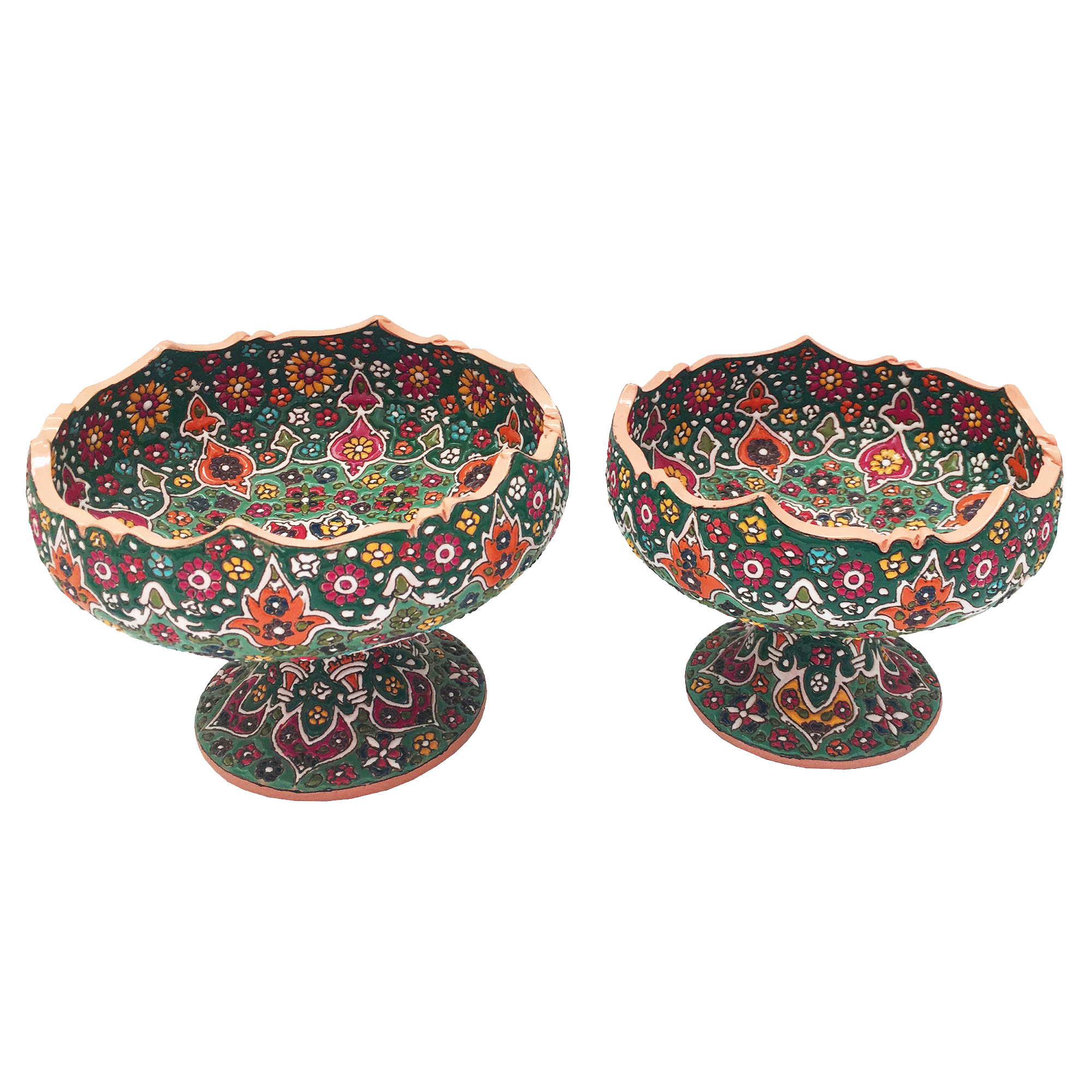 ست شیرینی خوری و شکلات خوری میناکاری کد RAG12