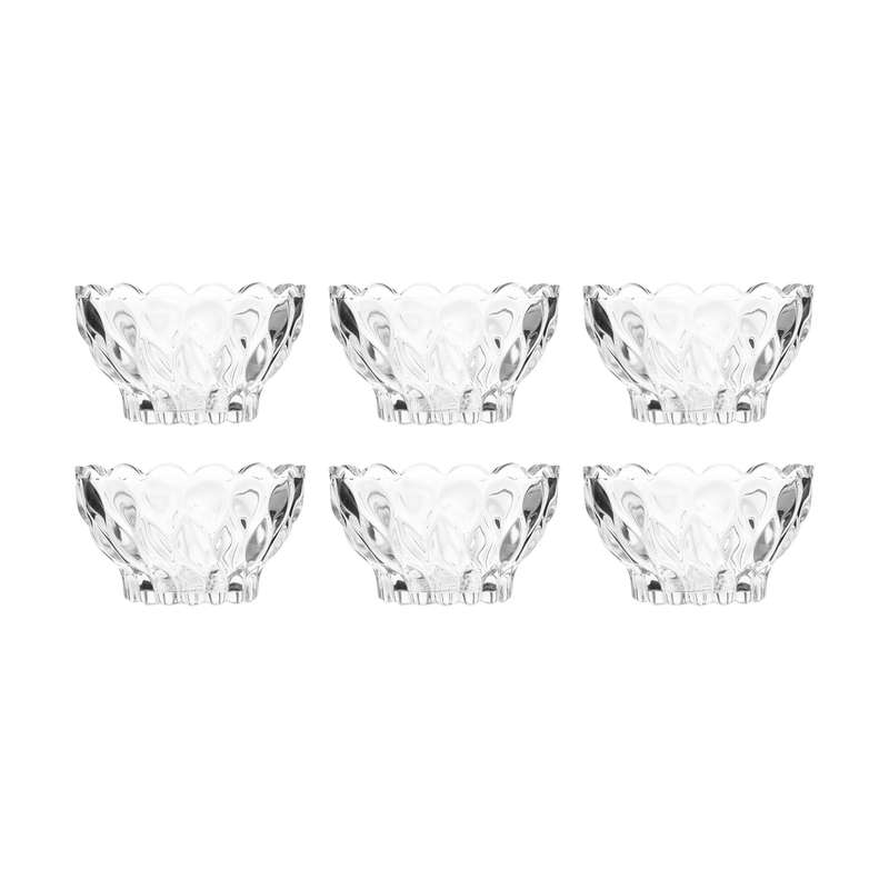 پیاله شیشه و بلور اصفهان سری فلورانس کد 923 بسته 6 عددی