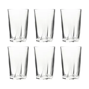 لیوان شیشه و بلور اصفهان سری توسکا کد 333 بسته 6 عددی