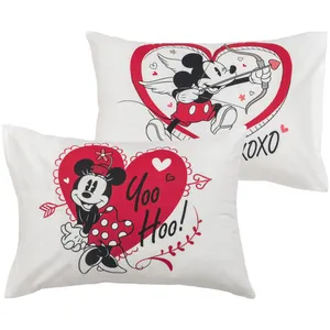 روبالشی ال سی وایکیکی طرح Minnie-Mickey Mouse مجموعه 2 عددی