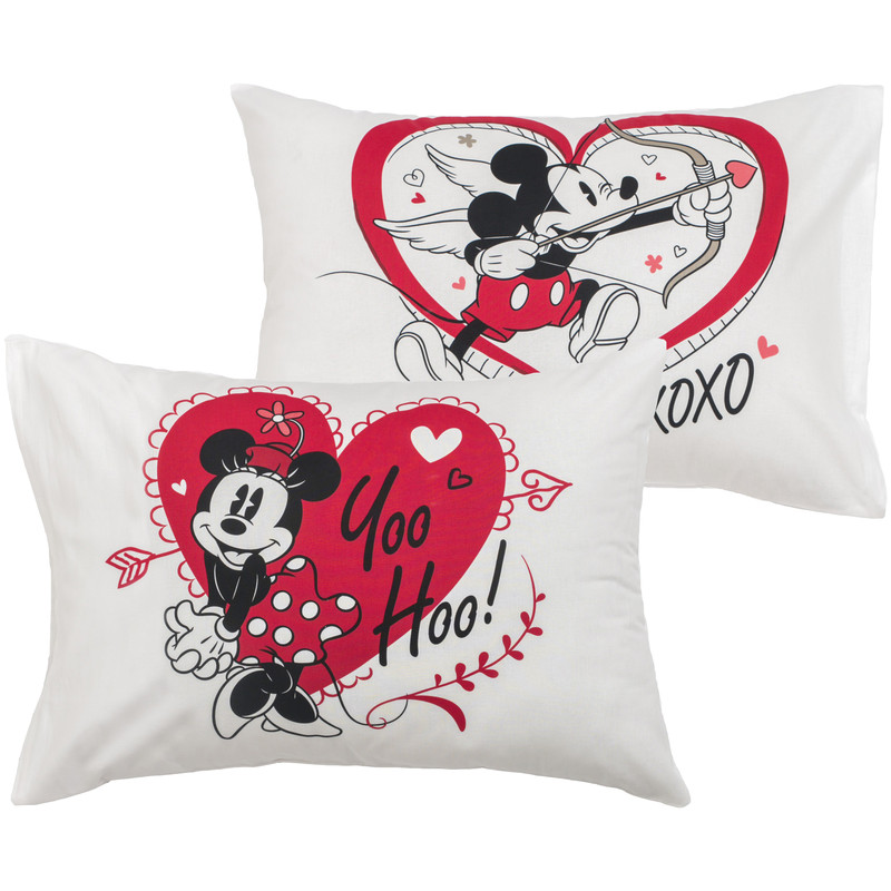 روبالشی ال سی وایکیکی طرح Minnie-Mickey Mouse مجموعه 2 عددی