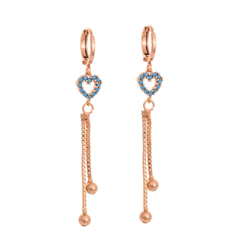 گوشواره زنانه ماصرم طرح قلب کد GO1371 گوشواره زنانه ماصرم طرح قلب کد GO1371