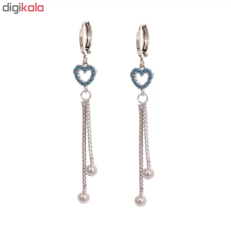 گوشواره زنانه ماصرم طرح قلب کد GO1371