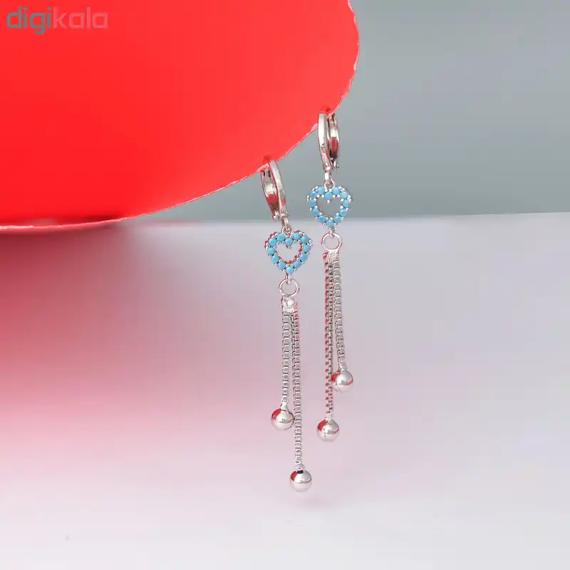 گوشواره زنانه ماصرم طرح قلب کد GO1371