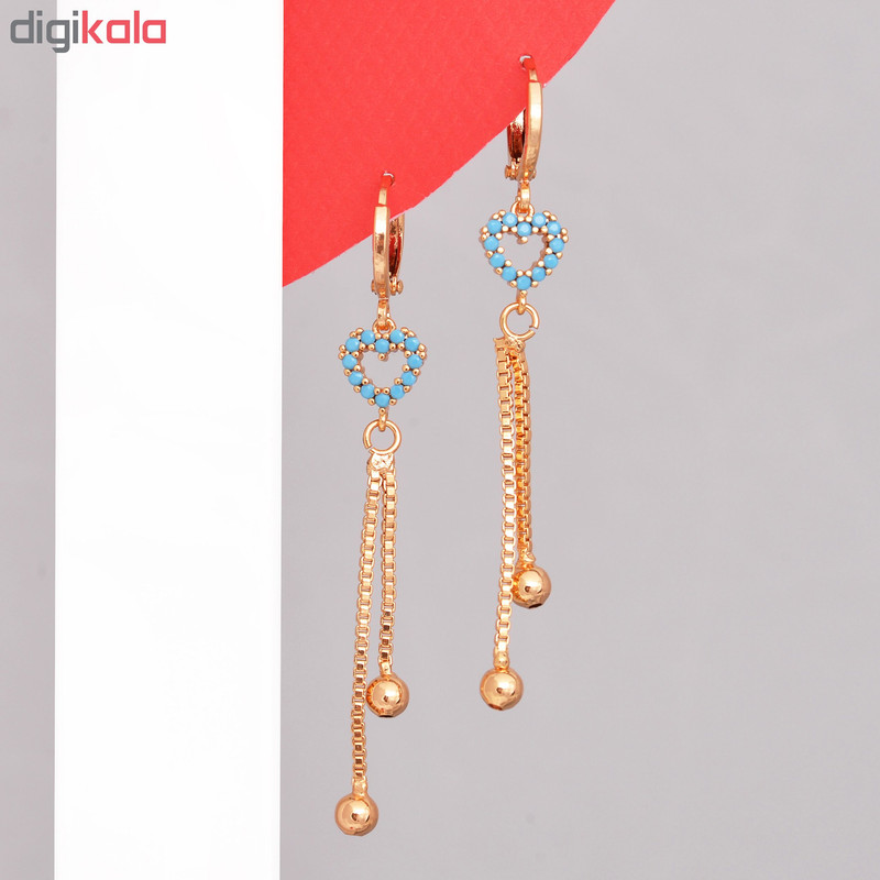 گوشواره زنانه ماصرم طرح قلب کد GO1371 گوشواره زنانه ماصرم طرح قلب کد GO1371