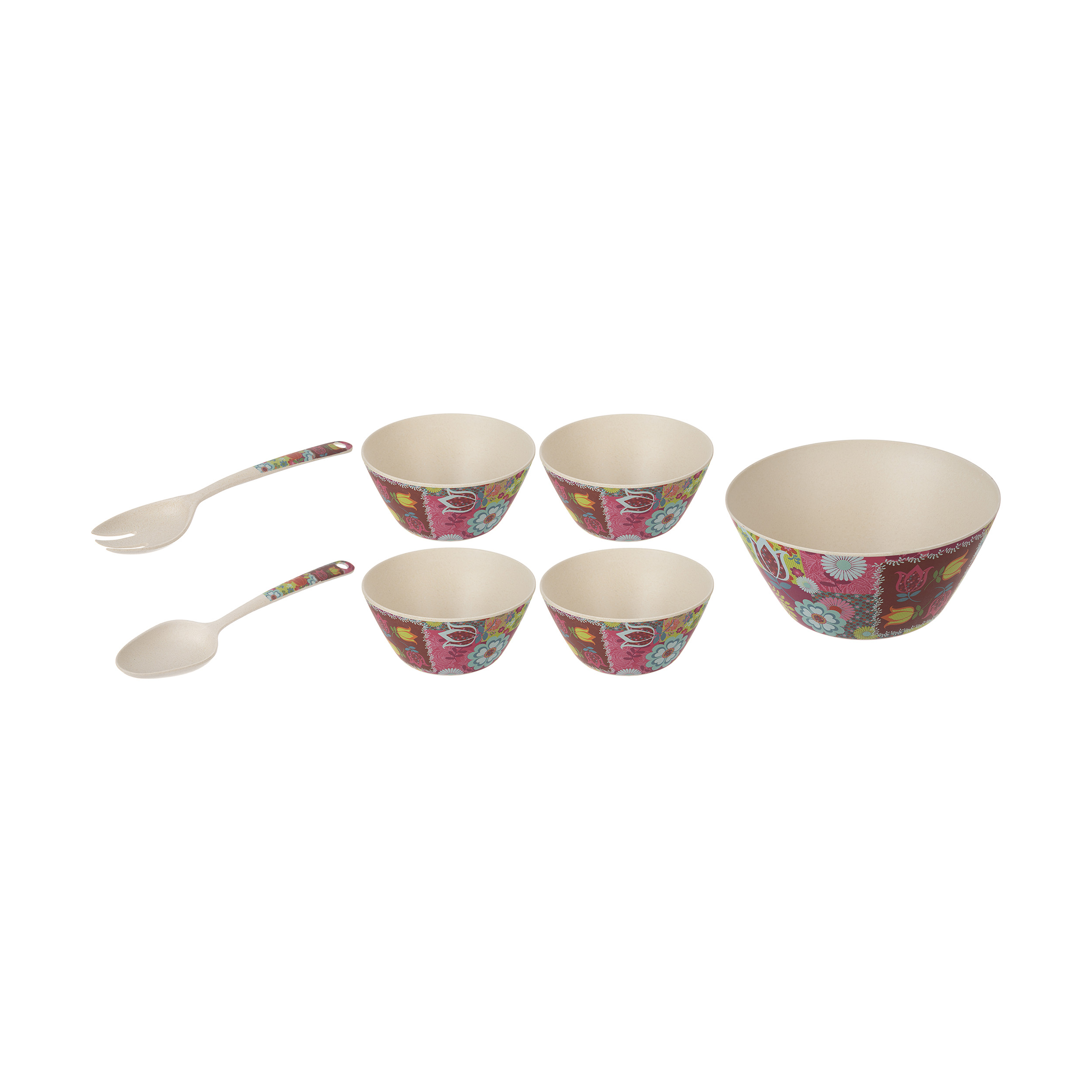 عکس سرویس 7 پارچه سالاد خوری بارک مدل 50042BF عکس سرویس 7 پارچه سالاد خوری بارک مدل 50042BF