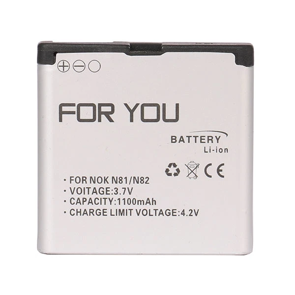 باتری موبایل مدل BP-6MT ظرفیت 1100 میلی آمپر ساعت مناسب برای گوشی موبایل نوکیا N81 / N82