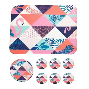 ست زیربشقابی و زیر لیوانی مدل SHINE-01 مجموعه ۱۳ عددی