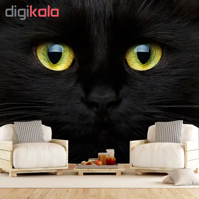 پوستر دیواری سه بعدی طرح گربه کد A1728
