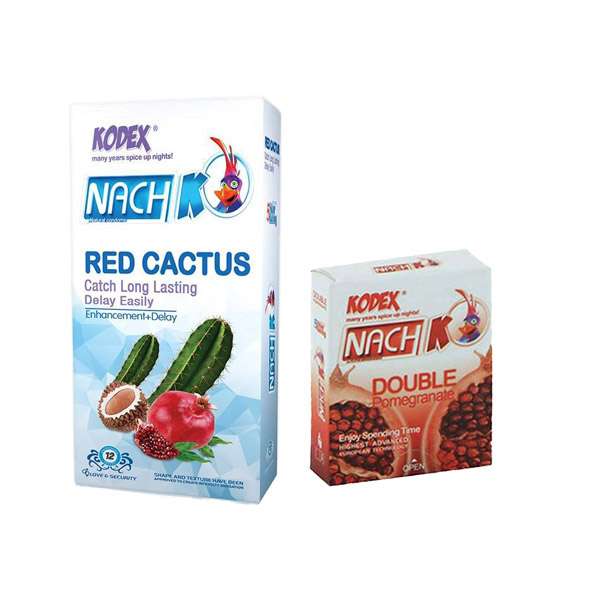کاندوم ناچ کدکس مدل red cactus بسته 12 عددی به همراه کاندوم مدل double pomegranate بسته 3 عددی کاندوم ناچ کدکس مدل red cactus بسته 12 عددی به همراه کاندوم مدل double pomegranate بسته 3 عددی