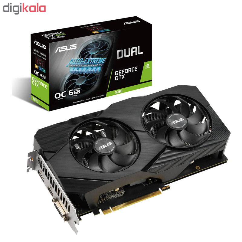 کارت گرافیک ایسوس مدل DUAL-GTX1660-O6G-EVO 2