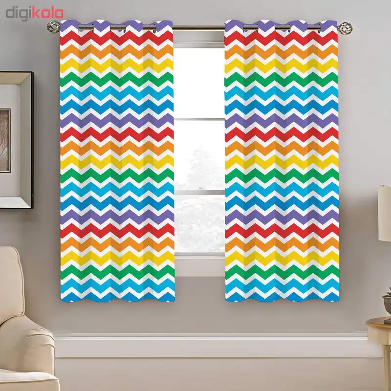 پرده نیروانا مدل pmk1593 سایز 190 × 140 سانتی متر