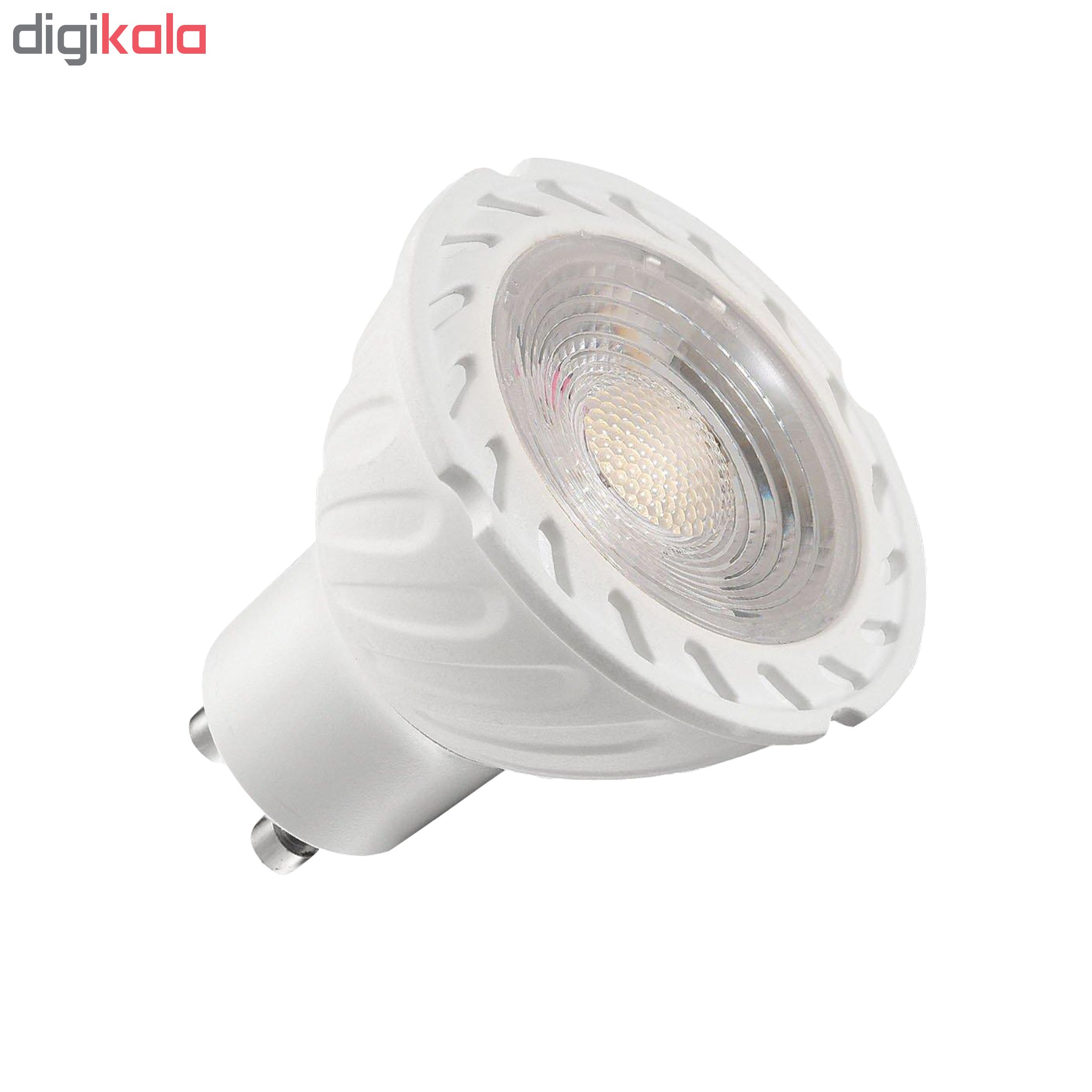 لامپ هالوژن 7 وات مدل GOL-010 پایه GU10 بسته 10 عددی