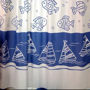 پرده حمام فرش مریم مدل Boat - سایز 200 × 180 سانتی متر