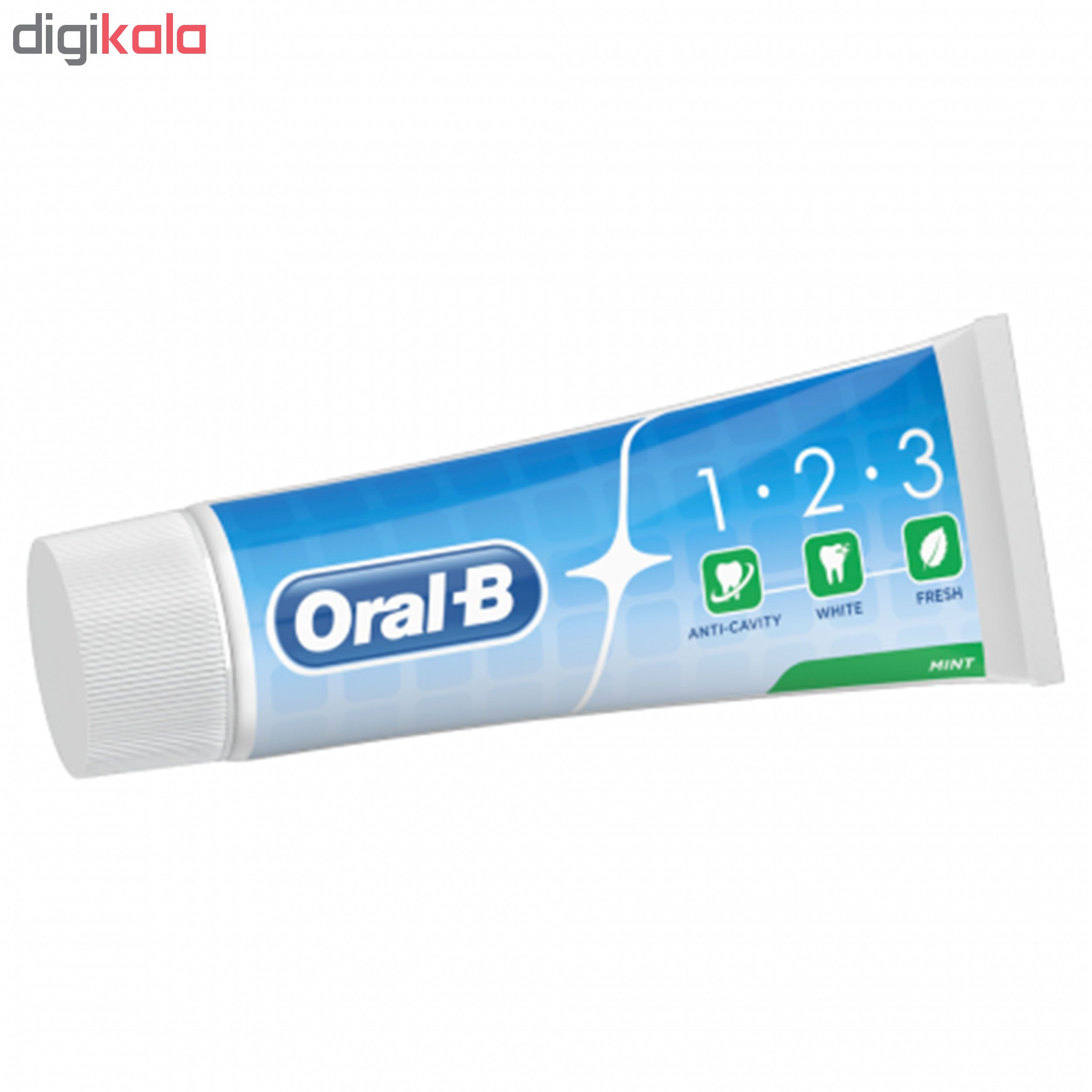 خمیر دندان اورال- بی مدل 1.2.3 حجم 100 میلی لیتر