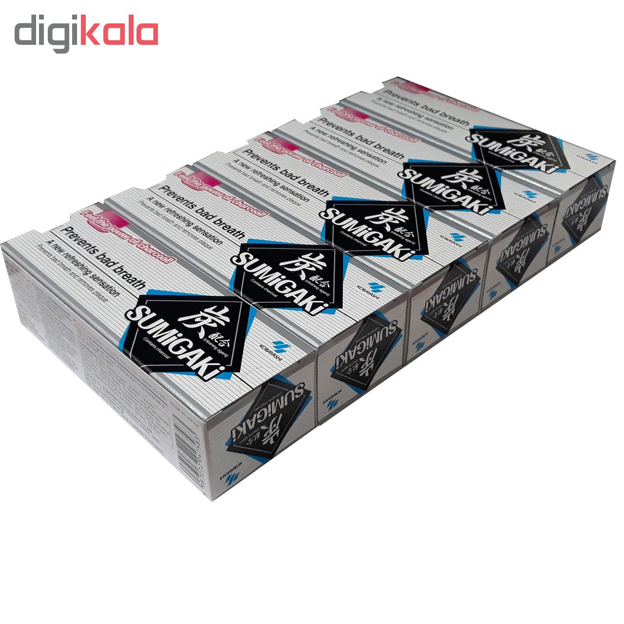 خمیر دندان کوبایاشی مدل Sumigaki حجم 100 میلی لیتر مجموعه 5 عددی